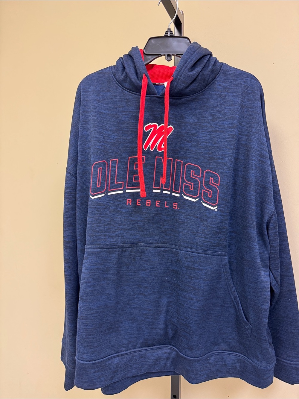 Russell Athletic Navy Ole Miss Rebels Hoodie with Red Accents